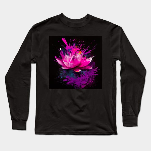 Floral Artwork Designs Long Sleeve T-Shirt by Flowers Art by PhotoCreationXP